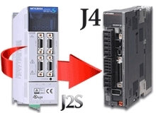 Mitsubishi J2S to MELSERVO J4 Servo Amplifier and Motor Migration